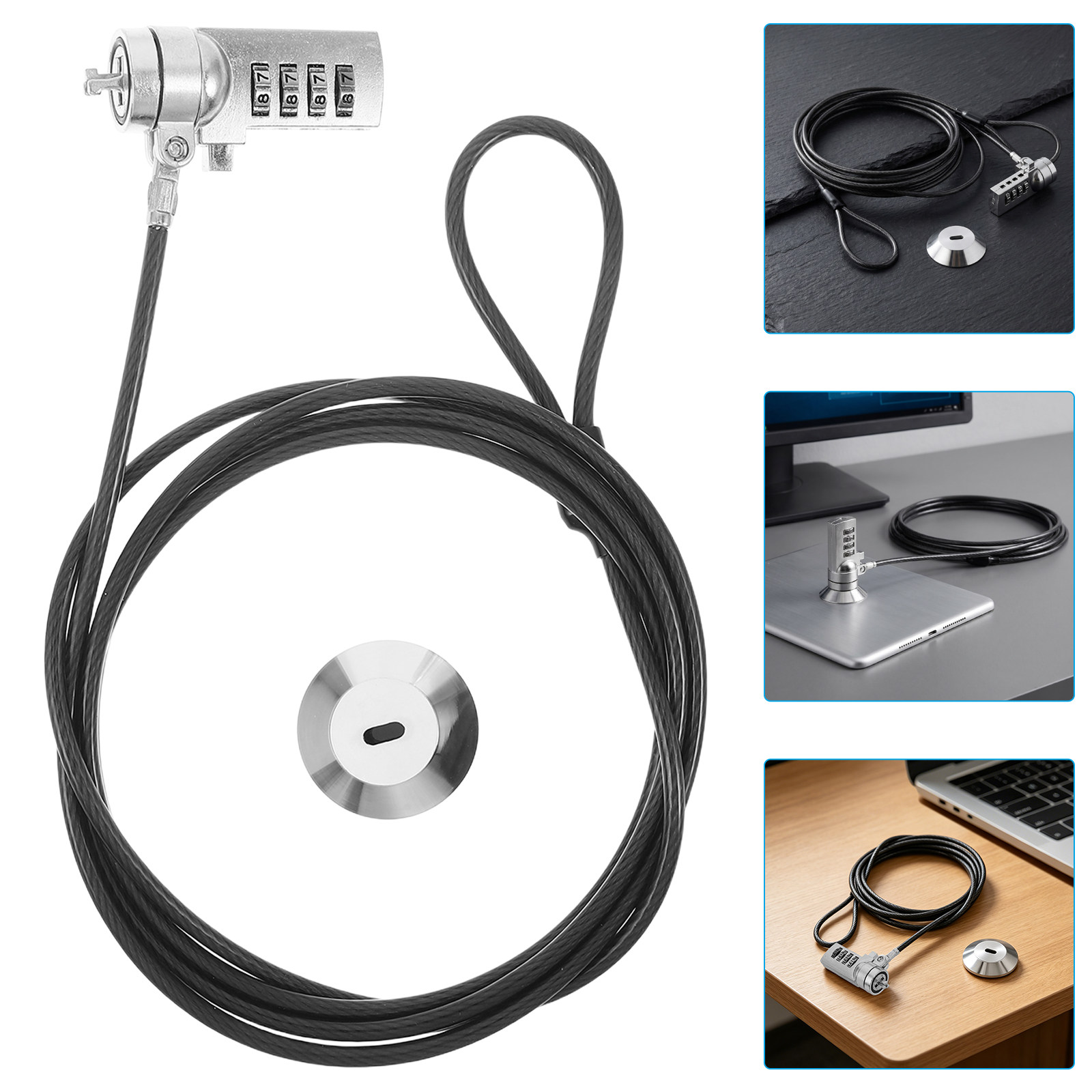 Cable Lock Laptop - 1Set Laptop Lock Combination Computer Cable