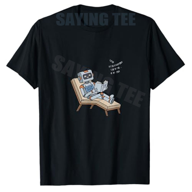 Office Tech For Men - Office Robot Reading AI Coding Humor