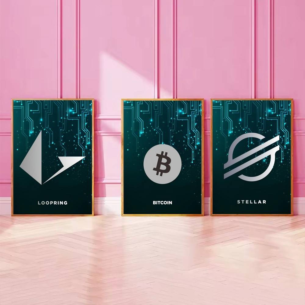 Tech Circuit Crypto Symbol Pos - огляд і ціна Office Print Tech