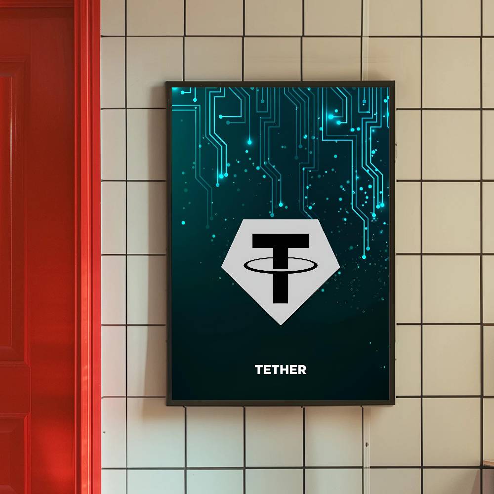 Tech Circuit Crypto Symbol Pos - огляд і ціна Office Print Tech