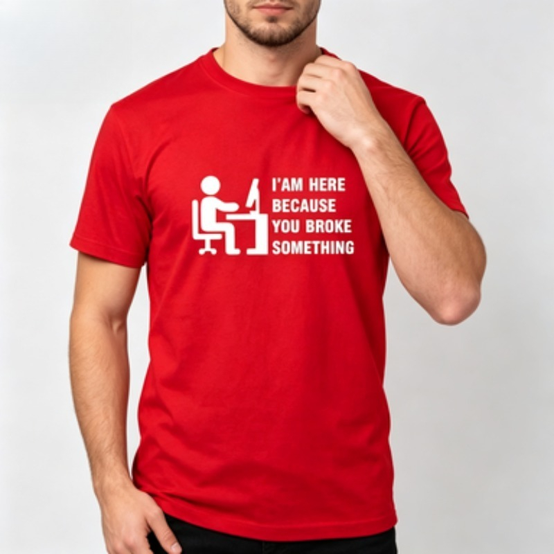 Soft Cotton Men T-shirt Tech S - огляд і ціна Office Tech For Men