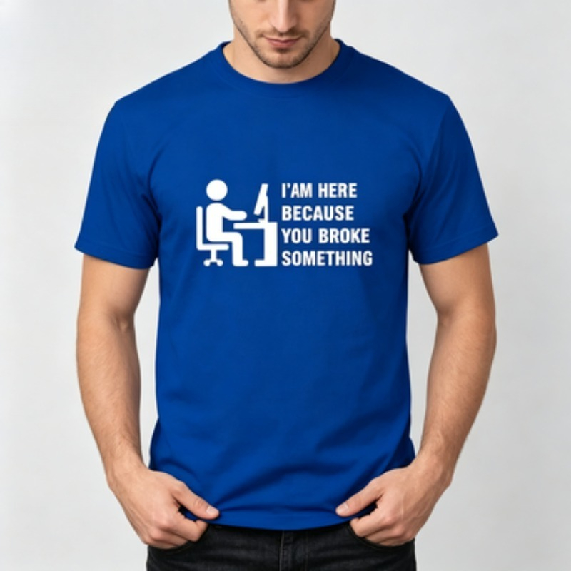 Soft Cotton Men T-shirt Tech S - огляд і ціна Office Tech For Men