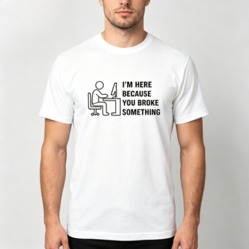 Soft Cotton Men T-shirt Tech S - огляд і ціна Office Tech For Men