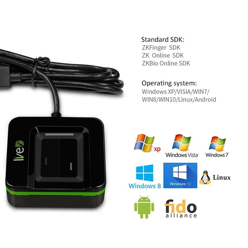20R Optical Fingerprint Scanne - огляд і ціна Fingerprint Reader Usb