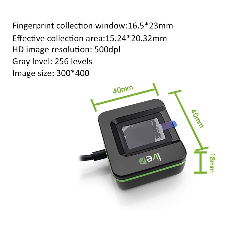 20R Optical Fingerprint Scanne - огляд і ціна Fingerprint Reader Usb