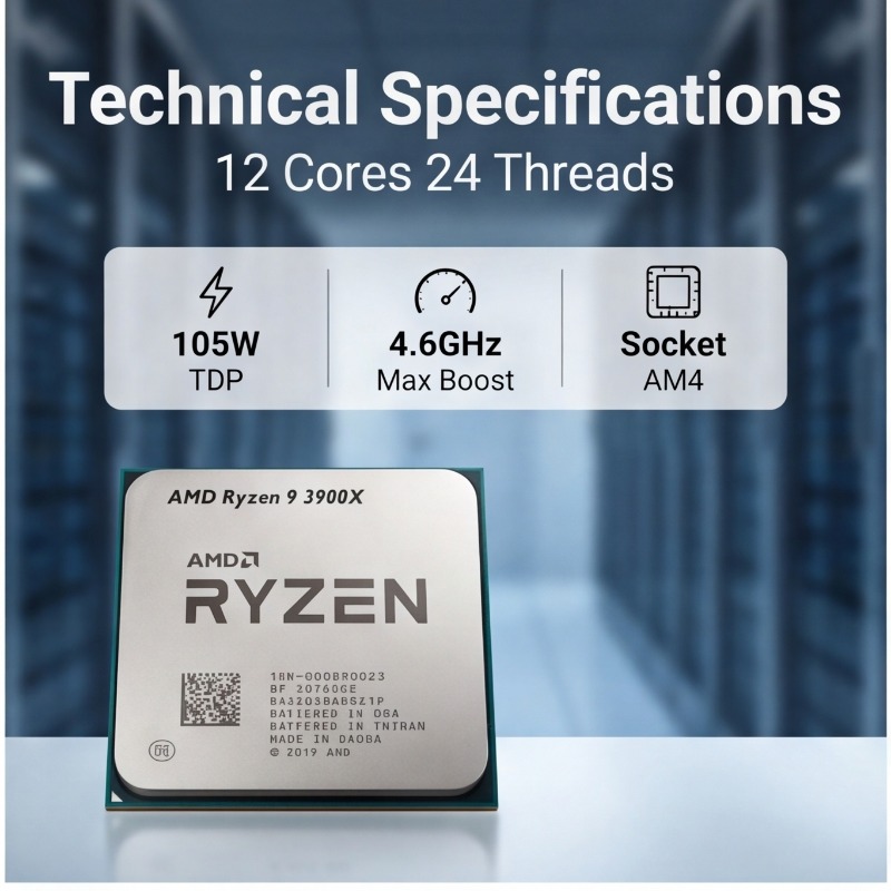 Ryzen 9 3900X AMD Desktop CPU  - огляд і ціна Amd Cpu Ryzen 9