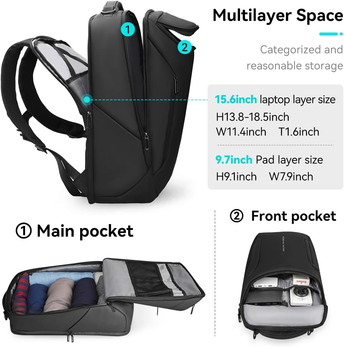 Business Backpack for Men, 17. - огляд і ціна Office Tech For Men