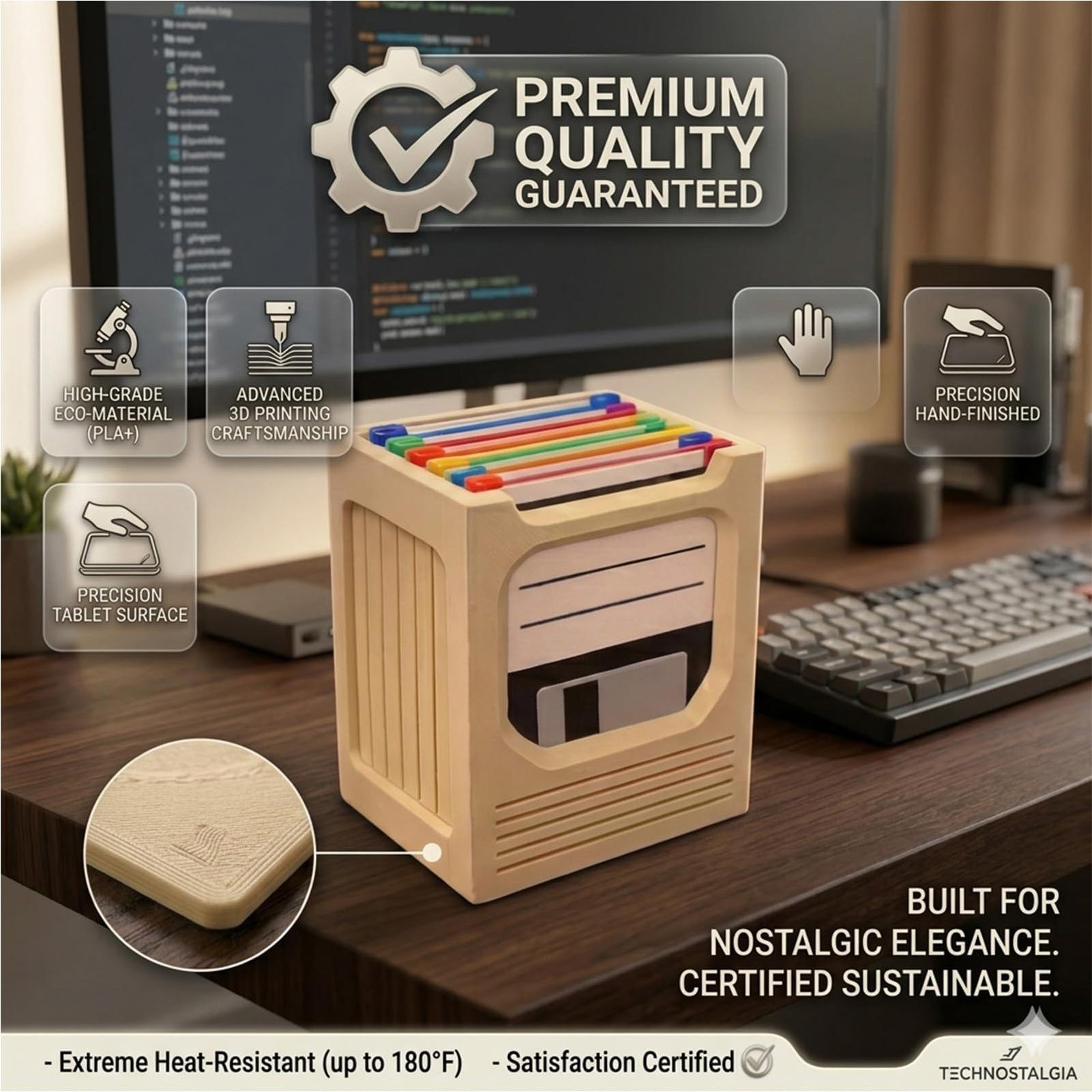 Retro Tech Coaster Holder Set  - огляд і ціна Office Of Tech