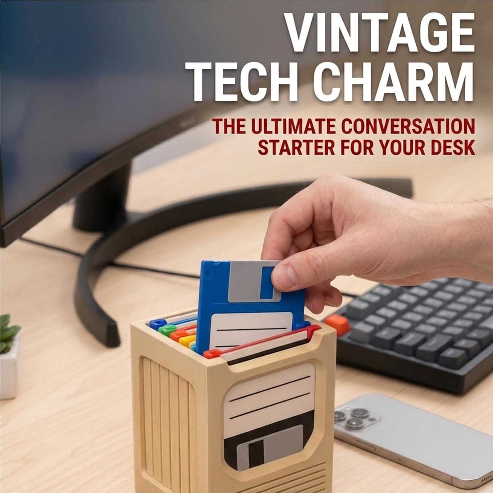 Retro Tech Coaster Holder Set  - огляд і ціна Office Of Tech