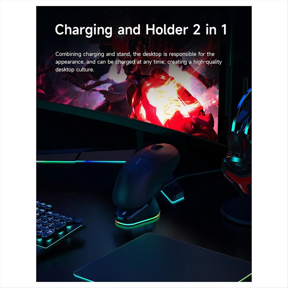 doyme Mouse Charger Stand for  - огляд і ціна Logitech Mouse G Pro X Superlight