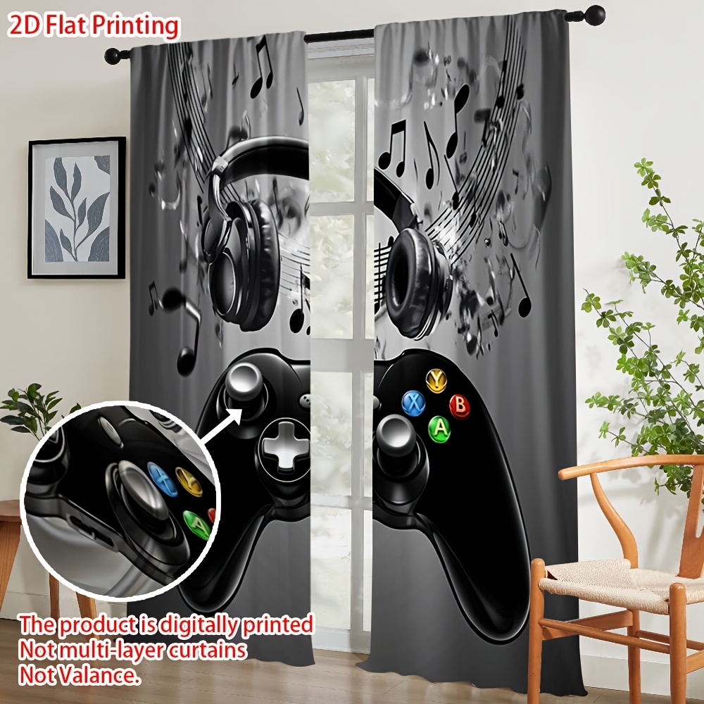 2pcs Game Controller Curtains  - огляд і ціна Office Print Tech